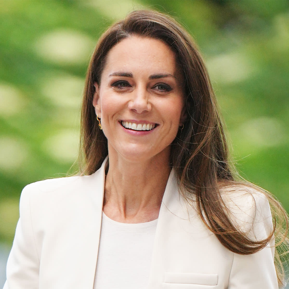 Kate Middleton white blazer Wembley London June 2022