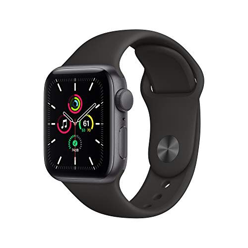 New Apple Watch SE (GPS, 40mm) - Space Gray Aluminum Case with Black Sport Band