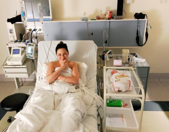 Zoe admits she knows how lucky she is to have had two great birth stories. Photo: Instagram