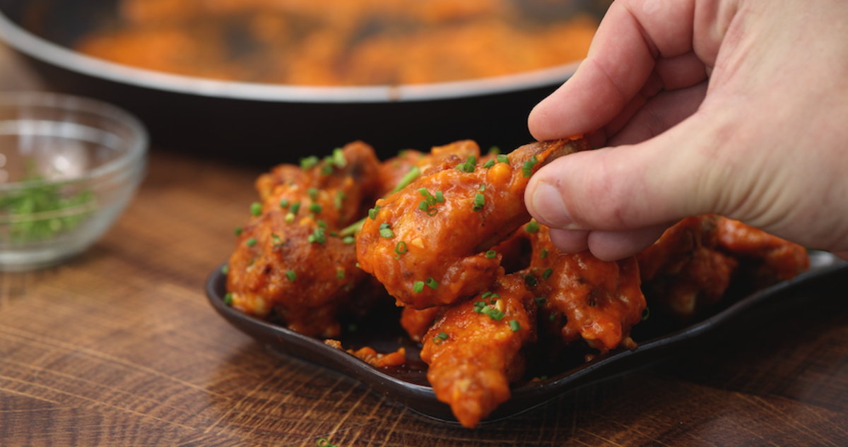 <p>Jon Ashton</p><p>The secret to making the crispiest chicken wings is actually to <a href="/1177364/kelli_acciardo/ninja-air-fryer-recipes/" data-ylk="slk:air fry;elm:context_link;itc:0;sec:content-canvas" class="link rapid-noclick-resp">air fry</a> them. We promise once you try Air Fryer Chicken Wings, you’ll never make deep-fried chicken wings again.</p><p><strong>Get the recipe:</strong> <a href="/1354557/parade/chicken-wings-air-fryer/" data-ylk="slk:Best Air Fryer Buffalo Chicken Wings;elm:context_link;itc:0;sec:content-canvas" class="link rapid-noclick-resp"><strong>Best Air Fryer Buffalo Chicken Wings</strong></a></p>