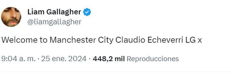 La bienvenida de Liam Gallagher al 