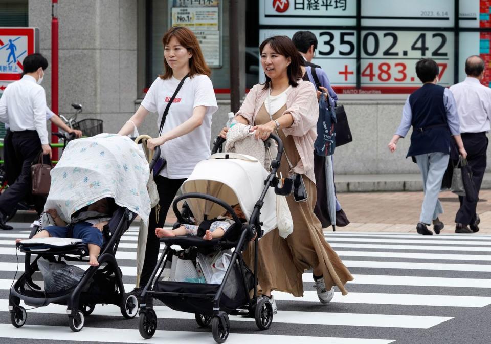 Falling birthrates have contributed to an economic problem for Japan.