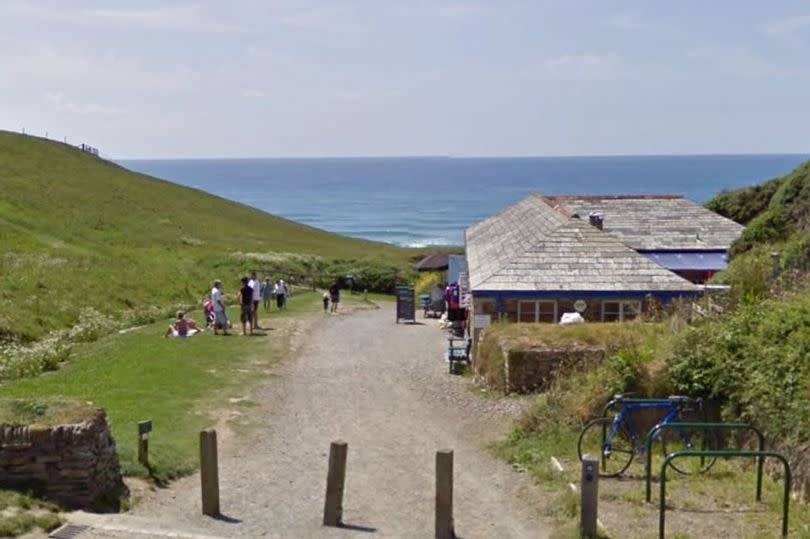 RNLI and HM Coastguard crews rushed to the scene to save the 10-year-old who became stuck at Sandymouth Beach