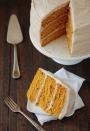 <p>This rich pumpkin cake is coated in cinnamon maple-flavored cream cheese frosting for an oh-so-good dessert. </p><p><strong><em>Get the recipe at <a href="http://www.thenovicechefblog.com/2012/10/pumpkin-dream-cake/" rel="nofollow noopener" target="_blank" data-ylk="slk:The Novice Chef;elm:context_link;itc:0;sec:content-canvas" class="link ">The Novice Chef</a>.</em></strong></p>