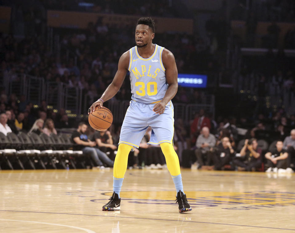 Former Los Angeles Lakers forward Julius Randle agrees to sign with the New Orleans Pelicans. (AP Photo)