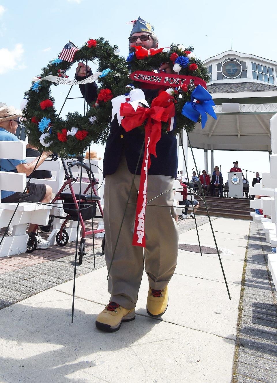 Memorial Day Services were held at the Rehoboth Bandstand on Monday May 30, 2022, sponsored by the Henlopen American Legion Post 5 of Rehoboth Beach. Speakers and a wreath laying highlighted the ceremony in Downtown Rehoboth Beach.