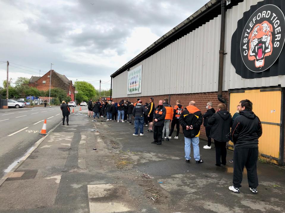 Castleford Tigers fans were welcomed back to The Jungle (Mark Staniforth/PA)