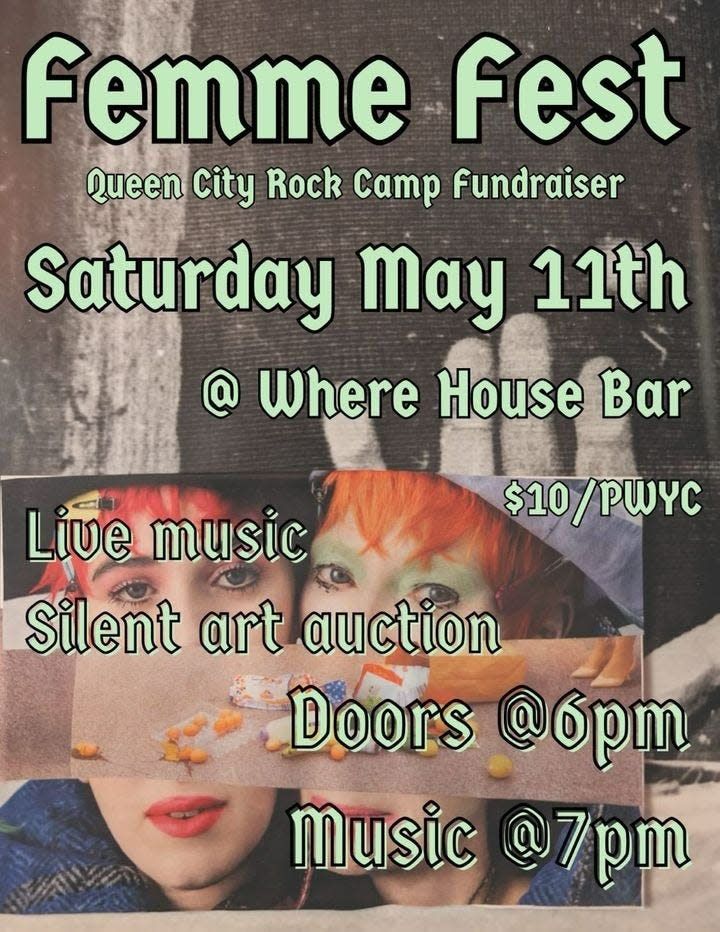 Queen City Rock Camp's annual Femme Fest is Saturday, May 11, 2024 at Where House Bar.