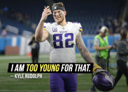 Minnesota Viking's Kyle Rudolph said <a href="https://sports.yahoo.com/minnesota-vikings-tight-end-kyle-rudolph-wont-take-pay-cut-to-stay-with-team-225033140.html" data-ylk="slk:he will not take a pay cut;elm:context_link;itc:0;sec:content-canvas;outcm:mb_qualified_link;_E:mb_qualified_link;ct:story;" class="link  yahoo-link">he will not take a pay cut</a> to stay on the team next season.