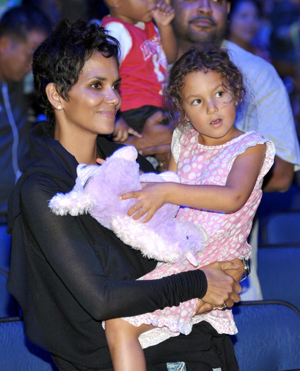 Halle Berry, left, took to Instagram Thursday to celebrate the birthday of Nahla Aubry (right), her daughter with ex Gabriel Aubry.