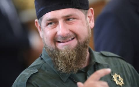 Ramzan Kadyrov, head of Chechnya, reignited the debate over Lenin this week. - Credit: Mikhail Metzel/TASS via Getty Images