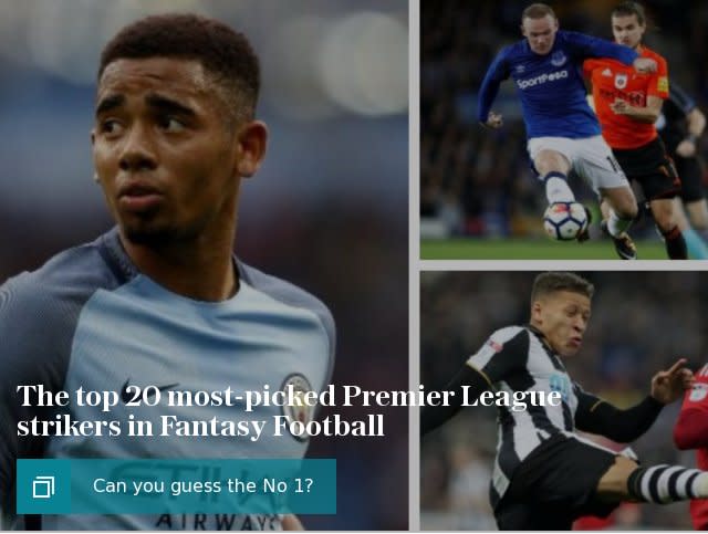 The top 20 most-picked Premier League strikers in Fantasy Football