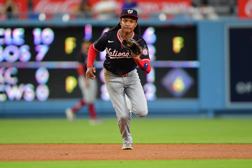 CJ Abrams has been playing consistently dynamic defense at shortstop for the Washington Nationals.