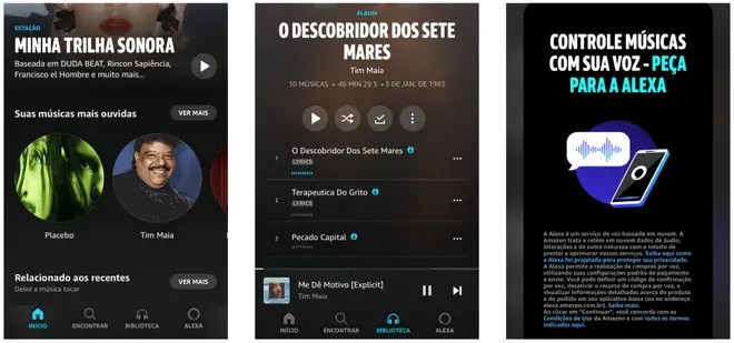 Aproveite a Alexa no celular com o Amazon Music (Captura de tela: Canaltech/Felipe Freitas)