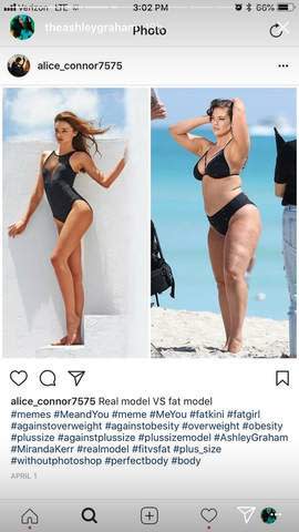 Ashley Graham Fired Back at an Instagram Troll Who Called Her a 'Fat Model