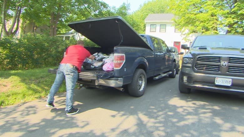 'It's really embarrassing': Bride brings guests home to N.L., has trucks broken into