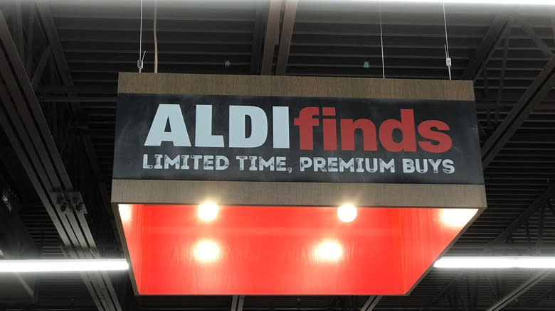 Aldi Finds sign