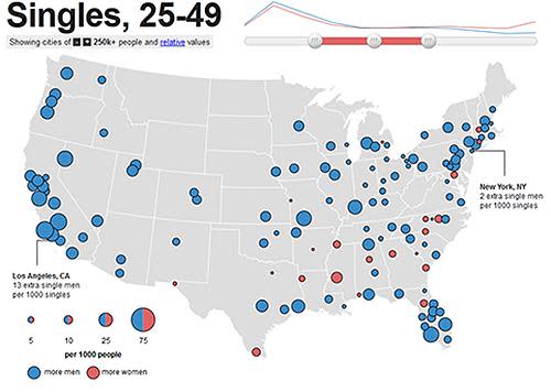 interactive singles map