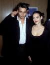 Depp seemed pretty serious about his <i>Edward Scissorhands</i> co-star Winona Ryder - he even tattooed 'Winona Forever' on his arm (which he famously changed to 'Wino Forever' post split). The pair were engaged in 1990, and split in 1993.