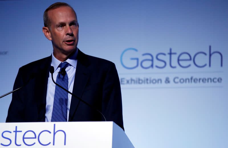 FILE PHOTO: Chevron Corp Vice Chairman Wirth speaks at Gastech, the world's biggest expo for the gas industry, in Chiba