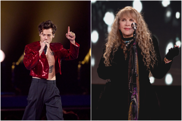 Harry Styles and Stevie Nicks - Credit: Gareth Cattermole/Gareth Cattermole/Getty Images; Kevin Mazur/WireImage for SN