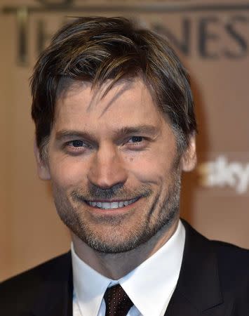 Actor Nikolaj Coster-Waldau arrives for the world premiere of the television fantasy drama "Game of Thrones" series 5, at The Tower of London, March 18, 2015. REUTERS/Toby Melville]