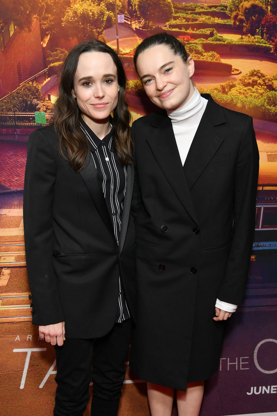 NEW YORK, NEW YORK - JUNE 03: Ellen Page (L) and Emma Portner attend the "Tales of the City" New York premiere at The Metrograph on June 03, 2019 in New York City. (Photo by Dia Dipasupil/WireImage)