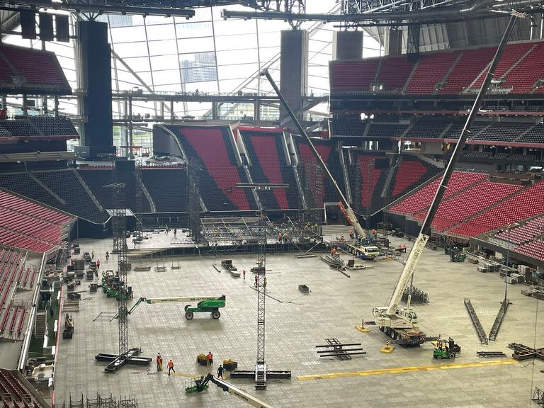 Hace solo 12 días tocaron los Rolling Stones en el escenario donde debutará mañana la selección argentina