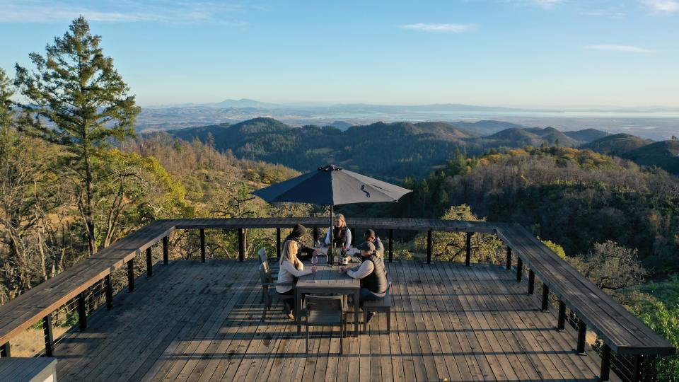 The view from Hunters Camp, Mayacamas’ highest peak, which offers views of the San Francisco skyline on a clear day. - Credit: Courtesy Photo