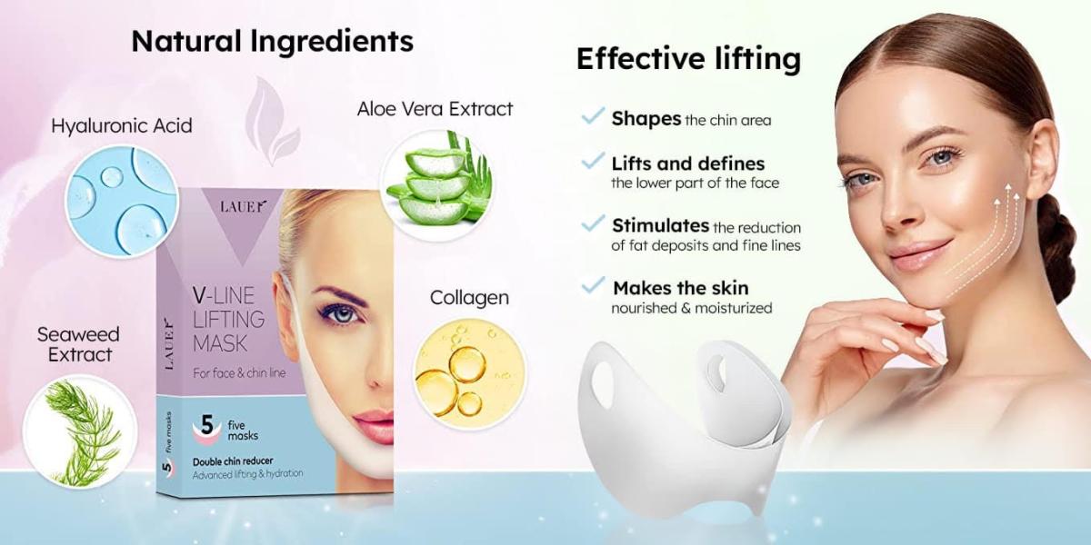 10 MASKS V Shaped Slimming Face Mask Double Chin Reducer V Line Lifting  Mask Neck Lift Tape Face Slimmer Patch For Firming and Tightening Skin