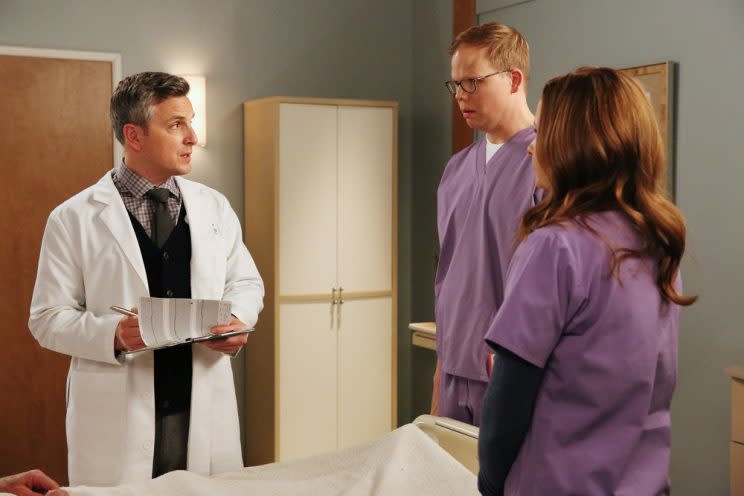 Ben Willbond as Dr. Ericson, Jeff Hiller as Jeff (Photo by: Michael Yarish/USA Network)