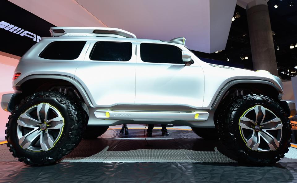 LOS ANGELES, CA - NOVEMBER 29: The Mercedes-Benz Ener-G-Force concept is unveiled during the Los Angeles Auto show on November 29, 2012 in Los Angeles, California. The LA Auto Show opens to the public on November 30 and runs through December 9. (Photo by Kevork Djansezian/Getty Images)