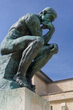 Image of Rodin's The Thinker.