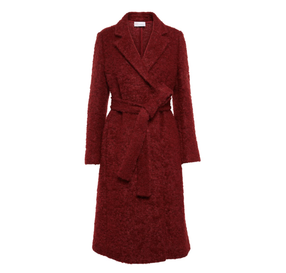 Bouclé Mohair-Blend Coat