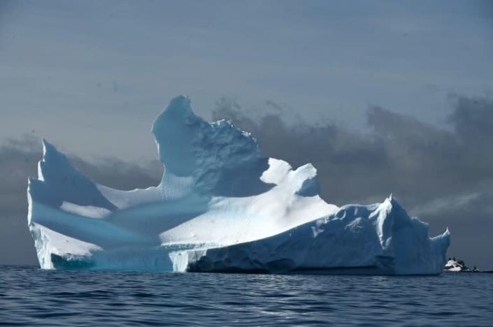 A Half Moon Island iceberg is pictured in Antarctica in November 2019 (AFP Photo/Johan ORDONEZ)