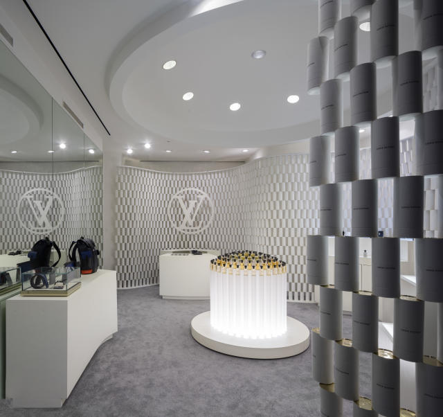 Louis Vuitton Opens Pop-up Made of Fragrance Packaging