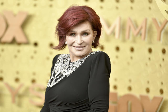 Sharon Osbourne arrives at the 71st Primetime Emmy Awards on Sunday, Sept. 22, 2019, at the Microsoft Theater in Los Angeles. (Photo by Richard Shotwell/Invision/AP)