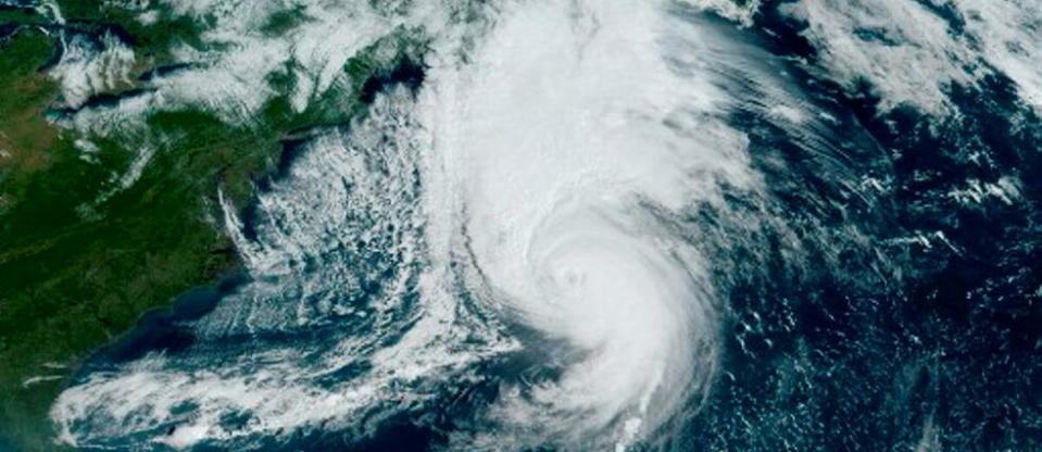 L'ouragan Fiona atteint les côtes de l'est du Canada.  - Credit:HANDOUT / NOAA/GOES / AFP