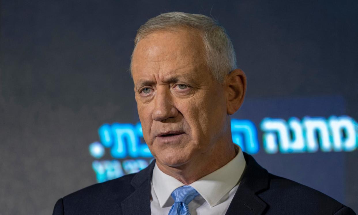 <span>Benny Gantz quit Israel’s war cabinet in June this year over the handling of the conflict with Hamas.</span><span>Photograph: Tsafrir Abayov/AP</span>