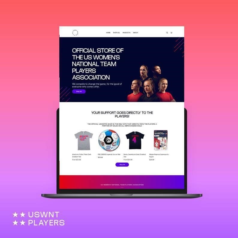 A look at the U.S. Women’s National Team Players Association online store.