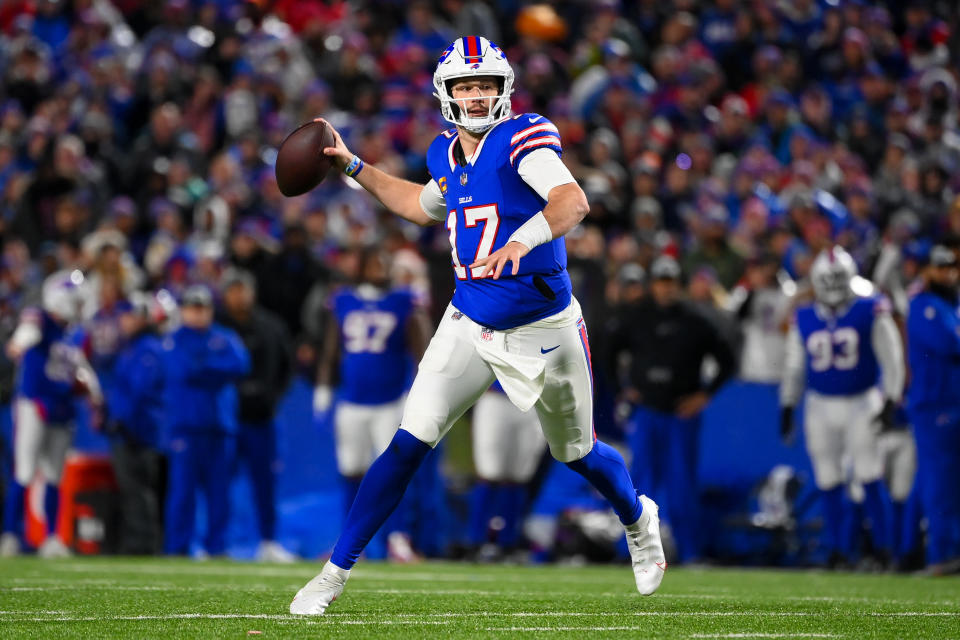 Josh Allen #17 of the Buffalo Bills