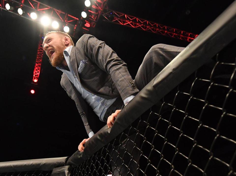 Conor McGregor lost all control on Thursday afternoon (Getty)