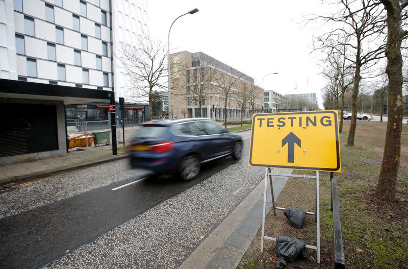 FILE PHOTO: Testing centre in Milton Keynes