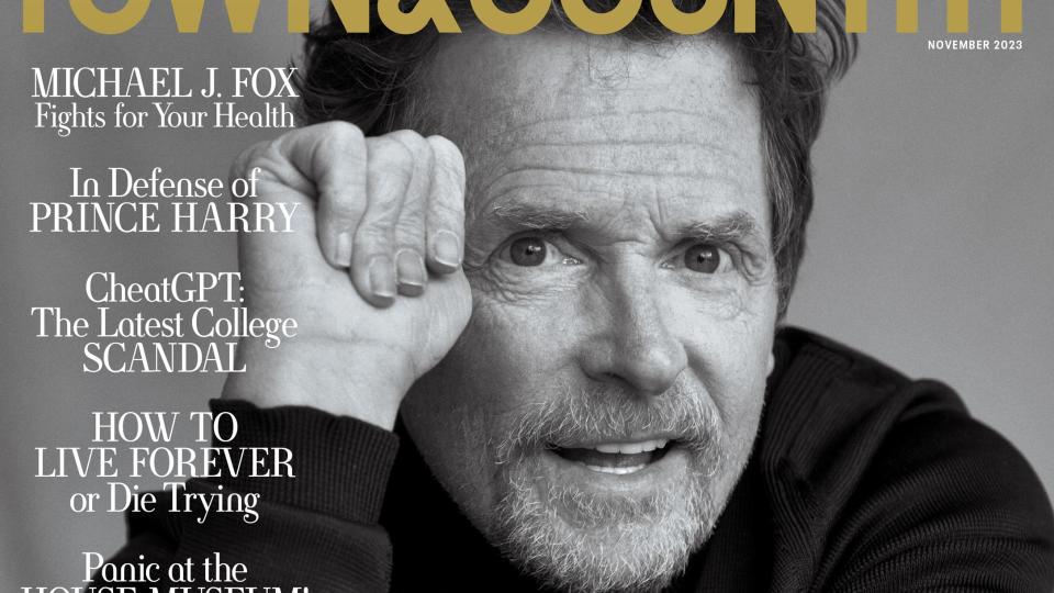 town and country magazine michael j fox fights for your health