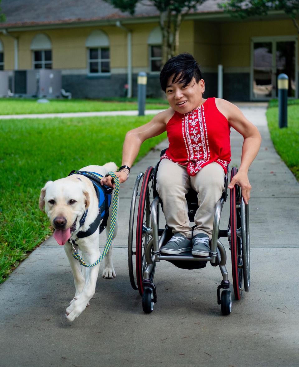 &ldquo;We need to make sure our community survives and thrives wherever we&rsquo;re at, and part of that means putting our heads down and not complaining and working hard and being that American success story,&rdquo; disability activist Mia Ives-Rublee said. (Photo: Chris Riggs)