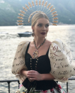 <p>Lady Kitty Spencer abrió el desfile transformada en Lucía, la protagonista de la obra del siglo XVII de Alessandro Manzoni. </p>