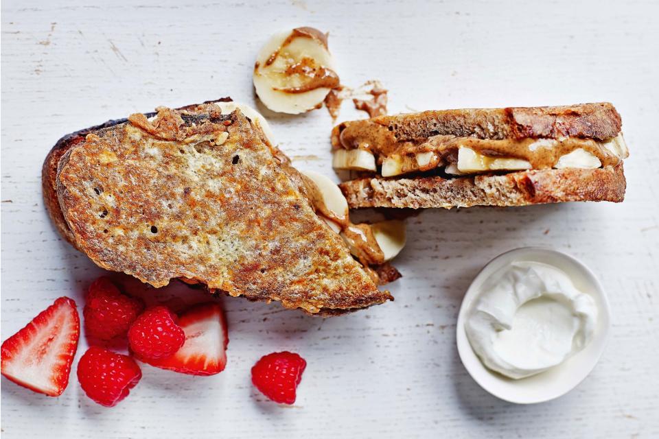 Stuffed French Toast With Almond Butter and Banana