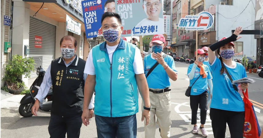 國民黨新竹市長候選人林耕仁表示，下個月初會到國民黨中央參加竹竹苗聯合政見發布。（圖／林耕仁辦公室提供）