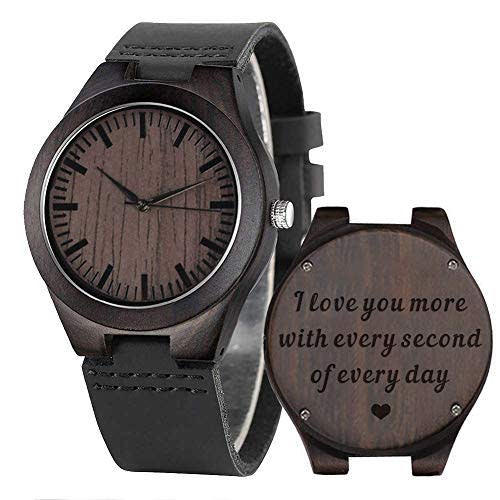 Custom Engraved Wooden Watch (Amazon / Amazon)