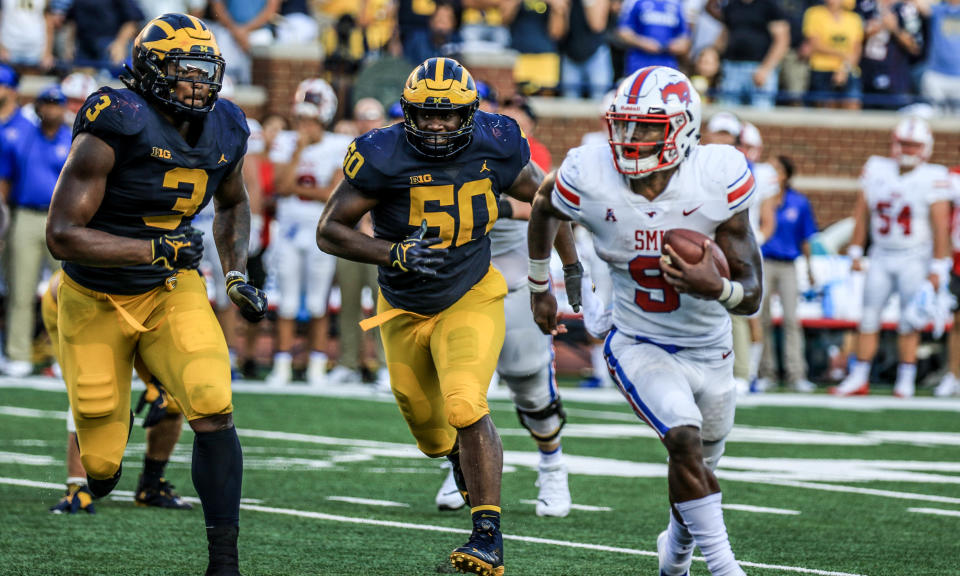 rashan gary michael dwumfour michigan defensive line